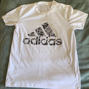 White Adidas Tee